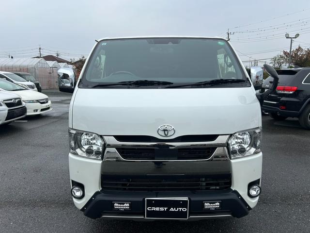 ハイエースバン スーパーGL ダークプライムII ユーザー買取車/ワンオーナー/セーフティセンス/オプション15インチAW/純正ナビ/TV/バックカメラ/クリアランスソナー/レーンアシスト/ETC/100V電源/フロントスポイラー/(2枚目)