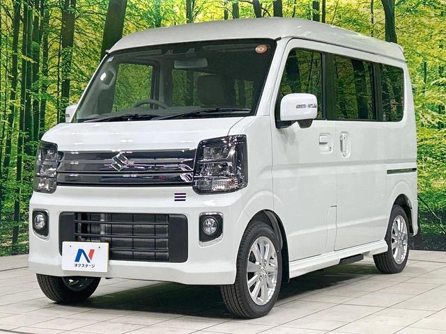 エブリイワゴン ＰＺターボスペシャル　届出済未使用車　セーフティサポート　両側電動スライドドア　電動オートステップ　スマートキー　ＬＥＤヘッド　オートライト　シートヒーター　オートエアコン　純正１４インチＡＷ　純正革巻きステアリング（24枚目）