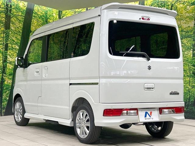 エブリイワゴン ＰＺターボスペシャル　届出済未使用車　セーフティサポート　両側電動スライドドア　電動オートステップ　スマートキー　ＬＥＤヘッド　オートライト　シートヒーター　オートエアコン　純正１４インチＡＷ　純正革巻きステアリング（26枚目）