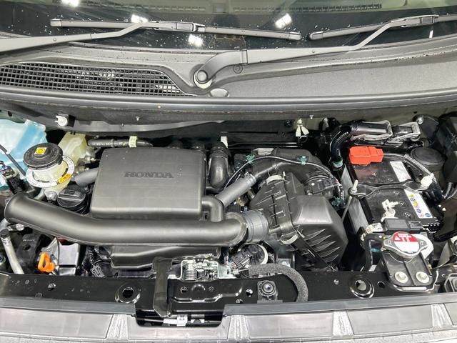 N-BOXカスタム ベースグレード 届出済未使用車 電動スライドドア ホンダセンシング アダプティブクルーズ コーナーセンサー スマートキー LEDヘッド オートハイビーム オートエアコン 電動パーキングブレーキ 純正14インチAW(18枚目)