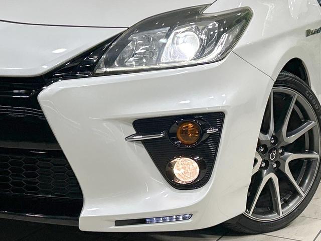 プリウス Sツーリングセレクション・G’s 純正ナビ バックカメラ 禁煙車 ETC Bluetooth接続 フルセグ HIDヘッド 専用純正18インチAW スマートキー フォグライト オートライト オートエアコン CD/DVD再生(12枚目)