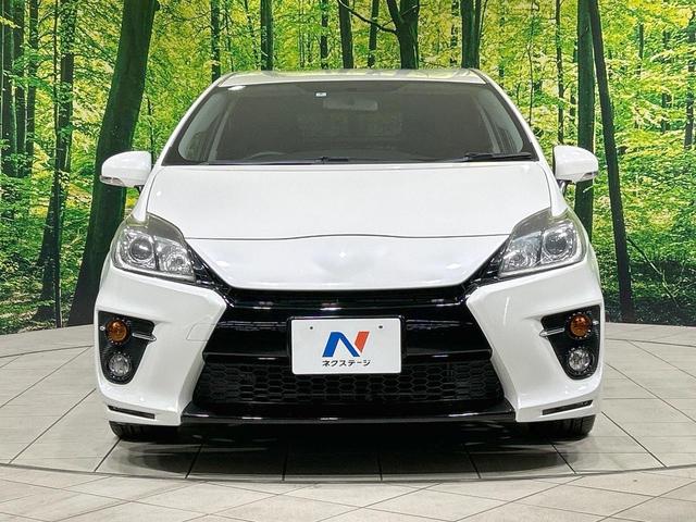 プリウス Sツーリングセレクション・G’s 純正ナビ バックカメラ 禁煙車 ETC Bluetooth接続 フルセグ HIDヘッド 専用純正18インチAW スマートキー フォグライト オートライト オートエアコン CD/DVD再生(14枚目)