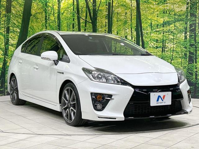 プリウス Sツーリングセレクション・G’s 純正ナビ バックカメラ 禁煙車 ETC Bluetooth接続 フルセグ HIDヘッド 専用純正18インチAW スマートキー フォグライト オートライト オートエアコン CD/DVD再生(16枚目)