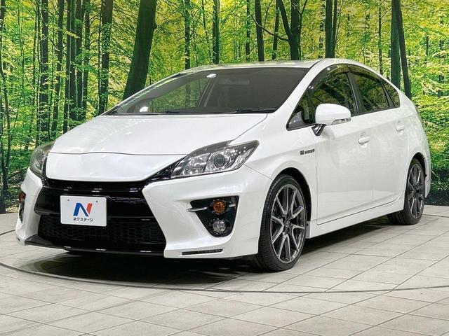 プリウス Sツーリングセレクション・G’s 純正ナビ バックカメラ 禁煙車 ETC Bluetooth接続 フルセグ HIDヘッド 専用純正18インチAW スマートキー フォグライト オートライト オートエアコン CD/DVD再生(24枚目)