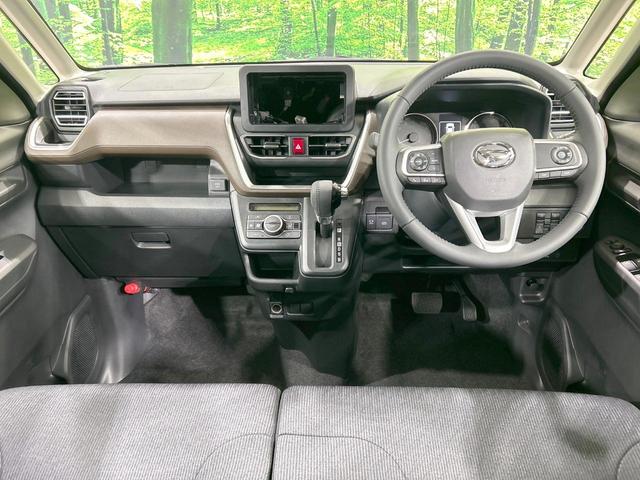 ムーヴ ＲＳ　届出済未使用車　ターボ　両側電動ドア　スマートアシスト　アダプティブクルーズ　２トーンカラー　ＬＥＤヘッド＆フォグ　オートハイビーム　スマートキー　オートエアコン　コーナーセンサー　純正革巻きハンドル（2枚目）