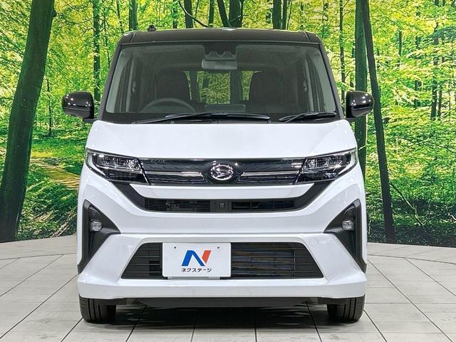 ムーヴ ＲＳ　届出済未使用車　ターボ　両側電動ドア　スマートアシスト　アダプティブクルーズ　２トーンカラー　ＬＥＤヘッド＆フォグ　オートハイビーム　スマートキー　オートエアコン　コーナーセンサー　純正革巻きハンドル（14枚目）