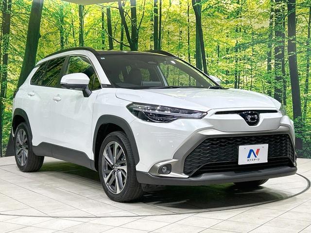 カローラクロス ハイブリッド　Ｚ　ガラスルーフ　純正１０型ナビ　全周囲カメラ　セーフティセンス　レーダークルーズ　禁煙車　パワーバックドア　パワーシート　シートヒーター　クリアランスソナー　レーンアシスト　スマートキー　ＬＥＤヘッド（16枚目）