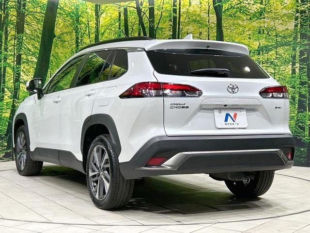 カローラクロス ハイブリッド　Ｚ　ガラスルーフ　純正１０型ナビ　全周囲カメラ　セーフティセンス　レーダークルーズ　禁煙車　パワーバックドア　パワーシート　シートヒーター　クリアランスソナー　レーンアシスト　スマートキー　ＬＥＤヘッド（26枚目）