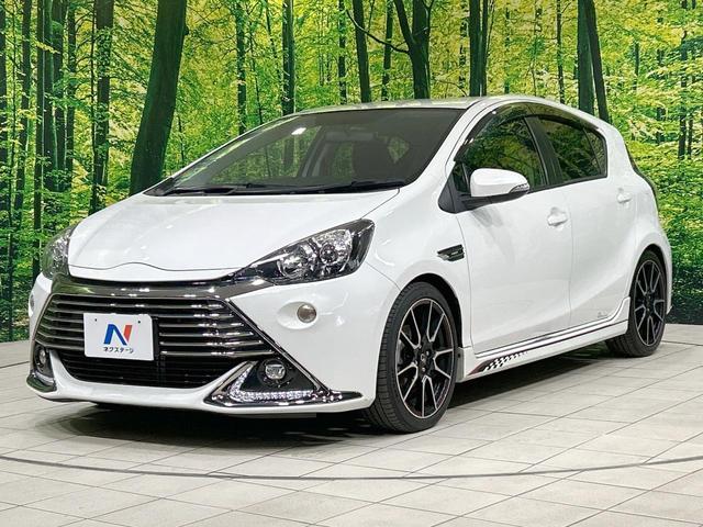 アクア G G’s ハーフレザーシート スマートキー LEDヘッド&フォグ ETC クルーズコントロール オートライト オートエアコン CD再生 電動格納ミラー パワーウィンドウ 横滑防止装置 プライバシーガラス(24枚目)