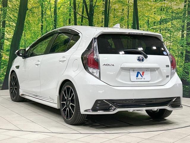 アクア G G’s ハーフレザーシート スマートキー LEDヘッド&フォグ ETC クルーズコントロール オートライト オートエアコン CD再生 電動格納ミラー パワーウィンドウ 横滑防止装置 プライバシーガラス(26枚目)