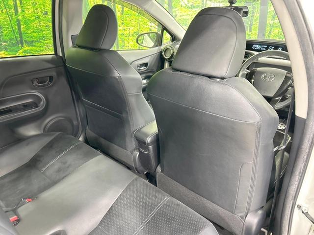 アクア G G’s ハーフレザーシート スマートキー LEDヘッド&フォグ ETC クルーズコントロール オートライト オートエアコン CD再生 電動格納ミラー パワーウィンドウ 横滑防止装置 プライバシーガラス(37枚目)