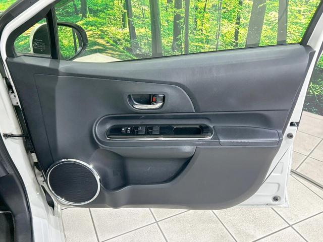 アクア G G’s ハーフレザーシート スマートキー LEDヘッド&フォグ ETC クルーズコントロール オートライト オートエアコン CD再生 電動格納ミラー パワーウィンドウ 横滑防止装置 プライバシーガラス(40枚目)