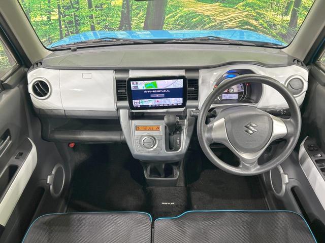 ハスラー G 9型ナビ レーダーブレーキ 禁煙車 運転席シートヒーター スマートキー 誤発進抑制機能 オートエアコン CD再生 DVD再生 フルセグ Bluetooth再生 電動格納ミラー アイドリングストップ(2枚目)