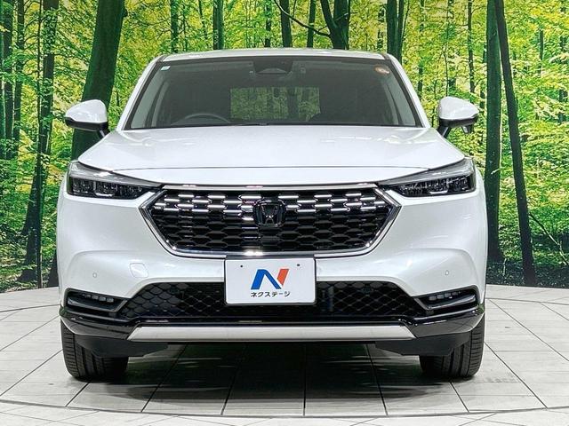 ヴェゼル e:HEV Z 純正9型ナビ バックカメラ 衝突被害軽減システム レーダークルーズ 禁煙車 電動リアゲート ハーフレザーシート スマートキー LEDヘッド ビルトインETC 純正18インチアルミ オートライト(14枚目)