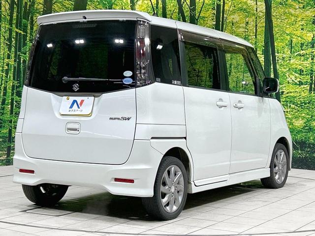 パレットSW リミテッド 電動スライドドア CDオーディオ 禁煙車 スマートキー HIDヘッド フォグライト オートライト 純正14インチアルミ オートエアコン 革巻きステアリング ステアリングスイッチ 盗難防止装置 CD再生(17枚目)