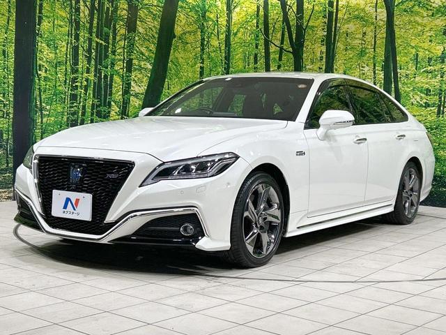 クラウンハイブリッド ＲＳアドバンス　純正ナビ　バックカメラ　セーフティセンス　レーダークルーズ　ブラインドスポットモニター　禁煙車　ハーフレザーシート　メモリー機能付きパワーシート　前席シートヒーター　ＬＥＤヘッド＆フォグ　オートライト（24枚目）