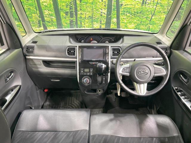 タント カスタムＲＳ　トップエディションＳＡＩＩ　ＨＤＤナビ　バックカメラ　スマートアシスト　両側電動ドア　禁煙車　Ｂｌｕｅｔｏｏｔｈ接続　ＥＴＣ　ＬＥＤヘッド＆フォグ　オートエアコン　オートライト　ハーフレザーシート　スマートキー　盗難防止システム（2枚目）