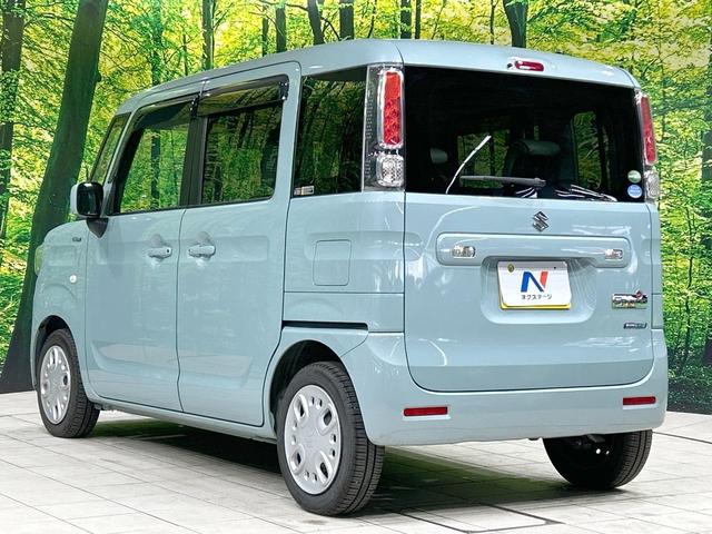 スペーシア ハイブリッドＸ　純正ナビ　両側電動ドア　禁煙車　Ｂｌｕｅｔｏｏｔｈ再生　シートヒーター　スマートキー　オートライト　電動格納ミラー　後席ロールサンシェード　ベージュ内装　ボックス付アームレスト　シートバックポケット（26枚目）