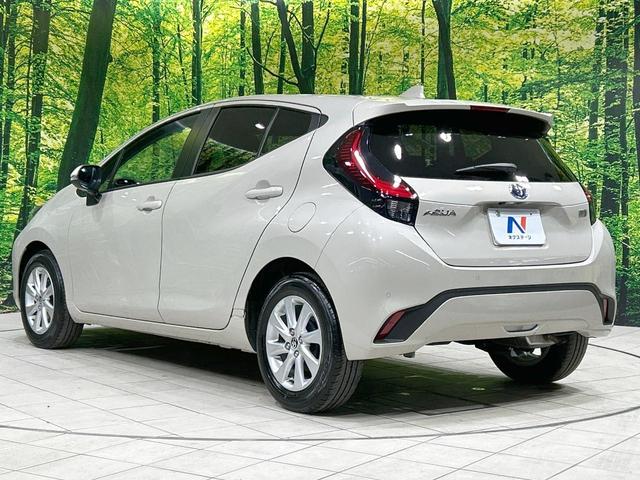 アクア Ｚ　全周囲カメラ　８インチディスプレイオーディオ　禁煙車　ハーフレザーシート　衝突軽減装備　バックカメラ　ＬＥＤヘッドライト　オートエアコン　Ｂｌｕｅｔｏｏｔｈ接続　ＥＴＣ　電動格納ミラー（26枚目）