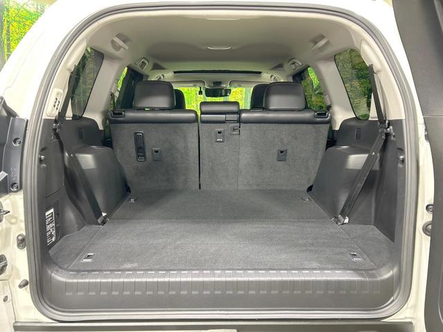 ランドクルーザープラド TX Lパッケージ マットブラックエディション 7人乗り サンルーフ 純正9型ナビ 全周囲カメラ 衝突軽減 レーダークルーズ 禁煙車 本革黒シート パワーシート シートヒーター クリアランスソナー レーンアシスト スマートキー デジミラ BSM(11枚目)