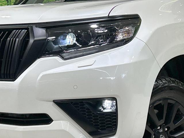 ランドクルーザープラド TX Lパッケージ マットブラックエディション 7人乗り サンルーフ 純正9型ナビ 全周囲カメラ 衝突軽減 レーダークルーズ 禁煙車 本革黒シート パワーシート シートヒーター クリアランスソナー レーンアシスト スマートキー デジミラ BSM(13枚目)