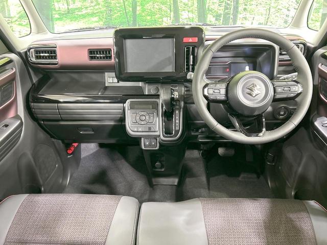 スペーシアカスタム ハイブリッドＸＳ　届出済未使用車　セーフティサポート　アダプティブクルーズ　両側電動ドア　前席シートヒーター　ステアリングヒーター　ＬＥＤヘッド＆フォグ　オートハイビーム　オートエアコン　電動パーキングブレーキ　ＨＵＤ（2枚目）