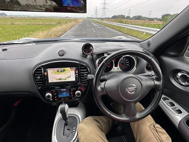 ジューク 16GT パーソナライゼーション 車検2027年10月ユザー買取車ワンオーナー純正ナビテレビ社外マフラーHIDヘッドライトETCプッシュスタートスマートキー色ブルーガソリン車5人乗り(25枚目)