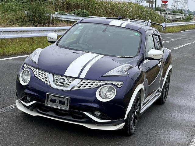 ジューク 16GT パーソナライゼーション 車検2027年10月ユザー買取車ワンオーナー純正ナビテレビ社外マフラーHIDヘッドライトETCプッシュスタートスマートキー色ブルーガソリン車5人乗り(33枚目)
