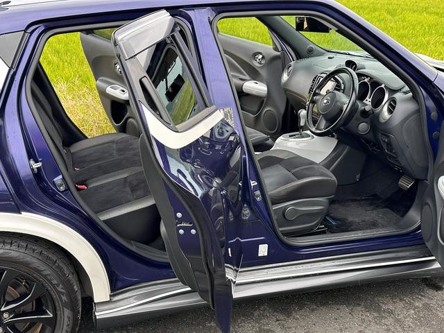 ジューク 16GT パーソナライゼーション 車検2027年10月ユザー買取車ワンオーナー純正ナビテレビ社外マフラーHIDヘッドライトETCプッシュスタートスマートキー色ブルーガソリン車5人乗り(38枚目)