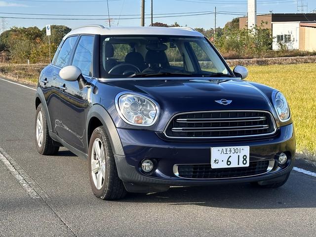 ＭＩＮＩ ワン　クロスオーバー　ユザー買取車純正ナビＥＴＣドライブレコーダー車検２０２６年３月プッシュスタート色ブルーガソリン車５人乗りエアバッグパワーウインドウ（2枚目）