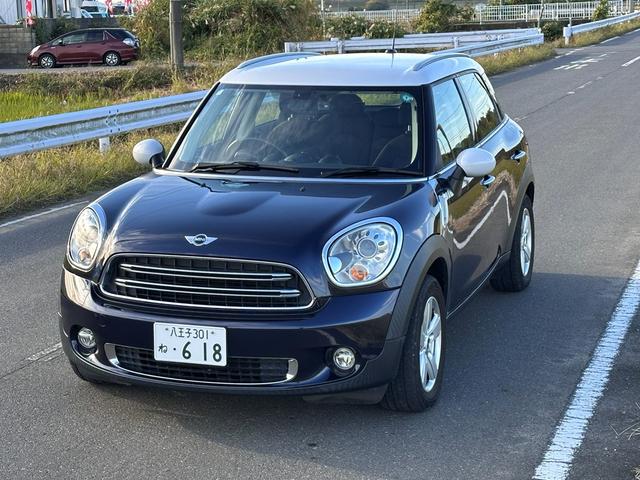 ＭＩＮＩ ワン　クロスオーバー　ユザー買取車純正ナビＥＴＣドライブレコーダー車検２０２６年３月プッシュスタート色ブルーガソリン車５人乗りエアバッグパワーウインドウ（3枚目）