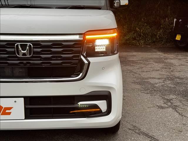 N-BOXカスタム ターボ 9インチフルセグナビ ホンダセンシング 両電スラ ETC 前後ドラレコ Bモニター BT Pスタ スマートキー Cセンサー シートヒーター レーダークルコン Aハイビーム Aライト LEDヘッド(34枚目)