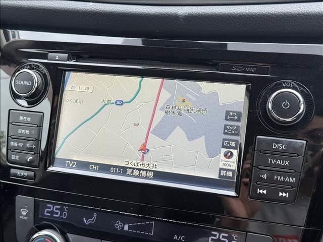 エクストレイル ２０Ｘ　ハイブリッド　エマージェンシーブレーキＰ　フルセグナビ　エマブレ　アラビュー　Ｄインナーミラー　ＢＳＭ　インテリキー　Ｐスタート　Ｐバックドア　ＥＴＣ　ＢＴ　ＤＶＤ再生　シートヒーター　クルコン　ステリモ　ＬＥＤヘッド　フォグ　Ａライト（3枚目）