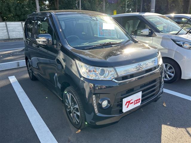 ワゴンRスティングレー T ナビ TV オートクルーズコントロール 衝突被害軽減システム オートライト HID スマートキー アイドリングストップ 電動格納ミラー シートヒーター ベンチシート CVT 盗難防止システム ABS(14枚目)