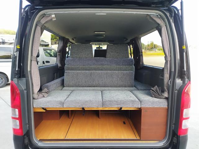 ハイエースバン ロングスーパーＧＬ　５ドアバン２．０スーパーＧＬロングＷエアコン　キャンピング登録　記録簿付き　８ナンバー　ベッドキットＮＯ．２２（16枚目）