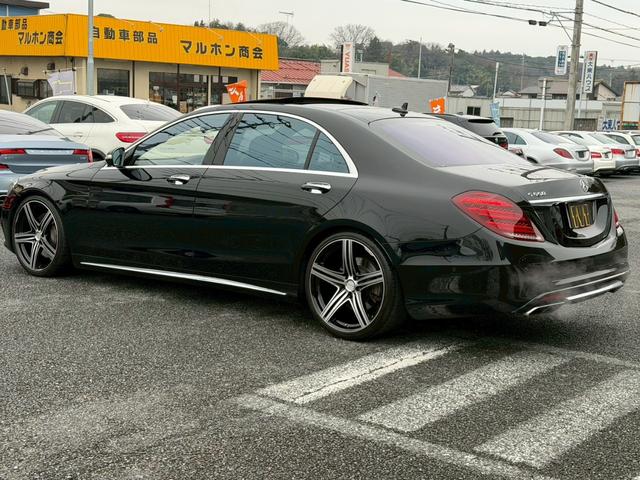 Ｓクラス Ｓ５５０ロング　ＡＭＧスポーツＰＫＧ　ＷＡＬＤ２１インチＡＷ　ローダウン　マフラー　パノラマＳＲ　ブラックレザー　ＲＳＰ　Ｂｕｒｍｅｓｔｅｒ　ＬＥＤ　シートヒーター　ベンチレーション　ナビ　地デジ　禁煙（46枚目）