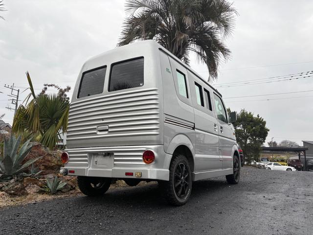 エブリイ PA AC PS 5MT フレンチバスキット 外足回りリフトアップ MTタイヤ 外ホイール 外シートカバー 外フロアマット 外ハンドル ダッシュ板トリム塗装 オーディオディスプレー ETC バックカメラ(13枚目)