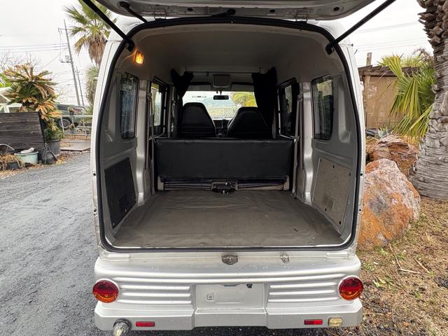 エブリイ PA AC PS 5MT フレンチバスキット 外足回りリフトアップ MTタイヤ 外ホイール 外シートカバー 外フロアマット 外ハンドル ダッシュ板トリム塗装 オーディオディスプレー ETC バックカメラ(50枚目)