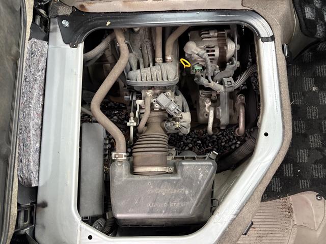 エブリイ PA AC PS 5MT フレンチバスキット 外足回りリフトアップ MTタイヤ 外ホイール 外シートカバー 外フロアマット 外ハンドル ダッシュ板トリム塗装 オーディオディスプレー ETC バックカメラ(68枚目)