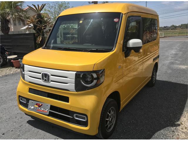 Ｎ－ＶＡＮ＋スタイル ファン・ターボホンダセンシング　ＡＡＣ　ＰＳ　ＰＷ　ＡＴ　４ＷＤ　ハイルーフ　ターボ　純正ナビテレビ　Ｂｌｕｅｔｏｏｔｈ　ＥＴＣ　ドラレコ　ＬＥＤヘッドライトフォグ　Ｂカメラ　ドラレコ　スマートキーＰスタート　外ＡＷ　グリル色替（3枚目）