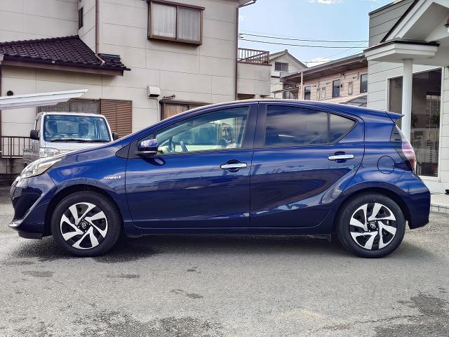 アクア Sスタイルブラック 社外ナビ バックカメラ セーフティセンス 衝突軽減 PCS LDA PKSB 前後クリアランスソナー オートハイビーム LEDヘッドライト スマートキー ビルトインETC ステアリングリモコン 禁煙車(8枚目)