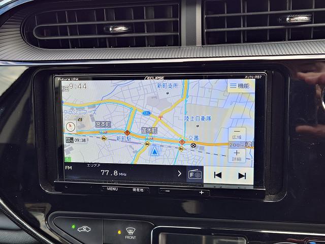 アクア Sスタイルブラック 社外ナビ バックカメラ セーフティセンス 衝突軽減 PCS LDA PKSB 前後クリアランスソナー オートハイビーム LEDヘッドライト スマートキー ビルトインETC ステアリングリモコン 禁煙車(24枚目)