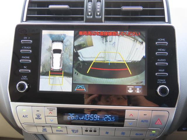 ランドクルーザープラド ＴＸ　Ｌパッケージ　ＴＲＤエアロ＆マフラー　オプション１９インチＡＷ＆ブラックルーフレール　９インチＴコネクトナビ　マルチテレインモニター　ムーンルーフ　ベージュ革　シートヒーター＆エアコン　リアフォグ　セーフティセンス（10枚目）