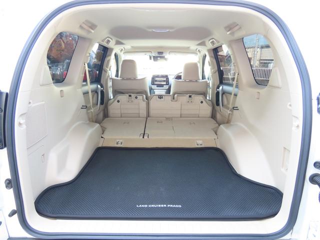 ランドクルーザープラド ＴＸ　Ｌパッケージ　ＴＲＤエアロ＆マフラー　オプション１９インチＡＷ＆ブラックルーフレール　９インチＴコネクトナビ　マルチテレインモニター　ムーンルーフ　ベージュ革　シートヒーター＆エアコン　リアフォグ　セーフティセンス（18枚目）