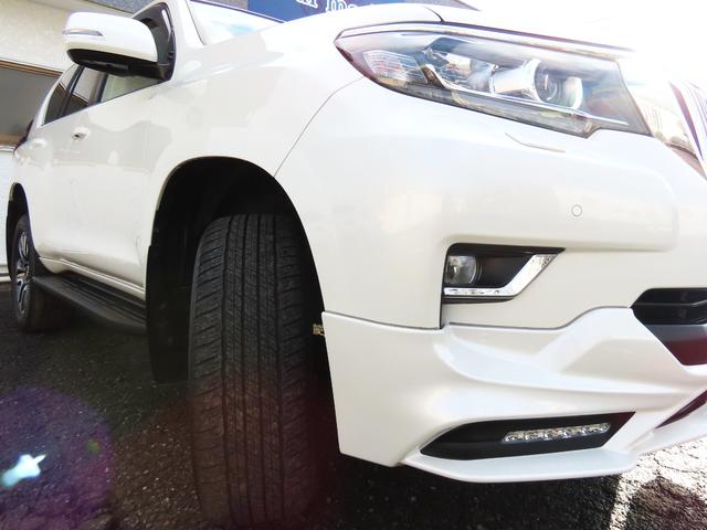 ランドクルーザープラド ＴＸ　Ｌパッケージ　ＴＲＤエアロ＆マフラー　オプション１９インチＡＷ＆ブラックルーフレール　９インチＴコネクトナビ　マルチテレインモニター　ムーンルーフ　ベージュ革　シートヒーター＆エアコン　リアフォグ　セーフティセンス（32枚目）