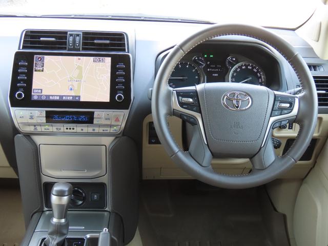 ランドクルーザープラド ＴＸ　Ｌパッケージ　ＴＲＤエアロ＆マフラー　オプション１９インチＡＷ＆ブラックルーフレール　９インチＴコネクトナビ　マルチテレインモニター　ムーンルーフ　ベージュ革　シートヒーター＆エアコン　リアフォグ　セーフティセンス（40枚目）