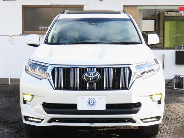 ランドクルーザープラド ＴＸ　Ｌパッケージ　ＴＲＤエアロ＆マフラー　オプション１９インチＡＷ＆ブラックルーフレール　９インチＴコネクトナビ　マルチテレインモニター　ムーンルーフ　ベージュ革　シートヒーター＆エアコン　リアフォグ　セーフティセンス（74枚目）