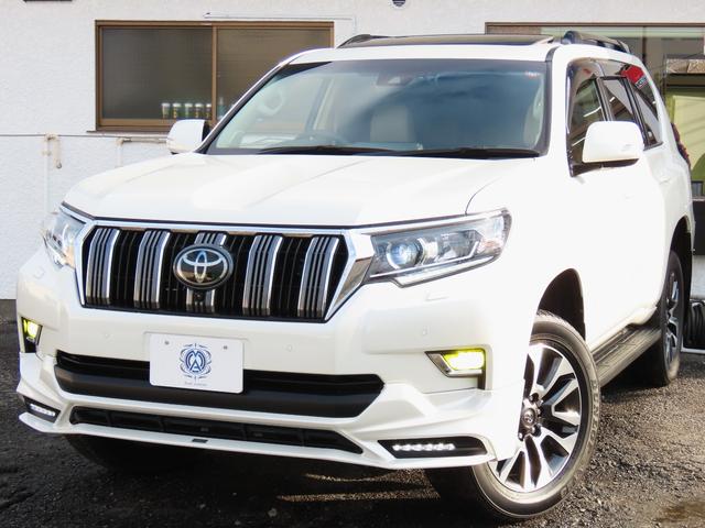 ランドクルーザープラド ＴＸ　Ｌパッケージ　ＴＲＤエアロ＆マフラー　オプション１９インチＡＷ＆ブラックルーフレール　９インチＴコネクトナビ　マルチテレインモニター　ムーンルーフ　ベージュ革　シートヒーター＆エアコン　リアフォグ　セーフティセンス（78枚目）