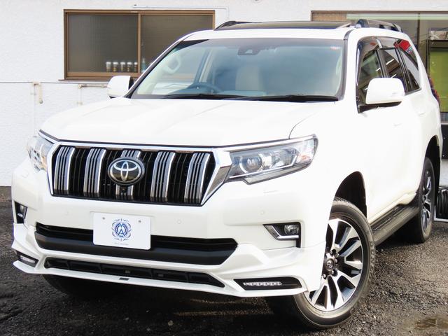 ランドクルーザープラド ＴＸ　Ｌパッケージ　ＴＲＤエアロ＆マフラー　オプション１９インチＡＷ＆ブラックルーフレール　９インチＴコネクトナビ　マルチテレインモニター　ムーンルーフ　ベージュ革　シートヒーター＆エアコン　リアフォグ　セーフティセンス（79枚目）