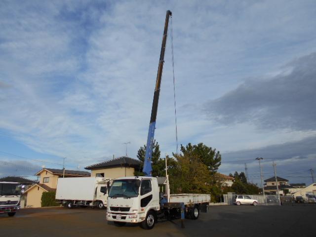 ファイター  クレーン付き平ボディ 上物タダノ製 5段ブーム ラジコン(無線) フックイン 2.93t吊り 角足&差し違いアウトリガー 荷台寸557x213x39 荷台床縞鉄板張り 内フック5対 アオリ開閉サポート(22枚目)